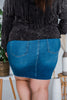 Judy Blue High Waisted Classic Fit Denim Skirt