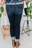 Judy Blue Long Inseam Dark Skinny Jeans - Whiskey Skies