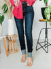 Judy Blue Long Inseam Dark Skinny Jeans - Whiskey Skies