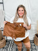 Judy Blue Mid Rise Brown Dyed Fray Hem Shorts - Whiskey Skies