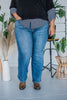 Judy Blue Mid Rise Vintage Button-Fly Bootcut Jeans - Whiskey Skies