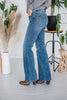 Judy Blue Mid Rise Vintage Button-Fly Bootcut Jeans - Whiskey Skies
