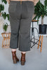 Judy Blue Olive Wide Leg Cropped Jeans w/Tummy Control - Whiskey Skies