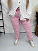 Judy Blue Pink High Waisted Cuffed Joggers - Whiskey Skies