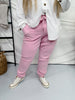 Judy Blue Pink High Waisted Cuffed Joggers - Whiskey Skies