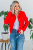 Judy Blue Red Garment Dyed Denim Jacket - Whiskey Skies