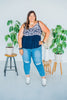 Judy Blue Rhinestone Embellished W/ Destroy Slim Jeans - Whiskey Skies