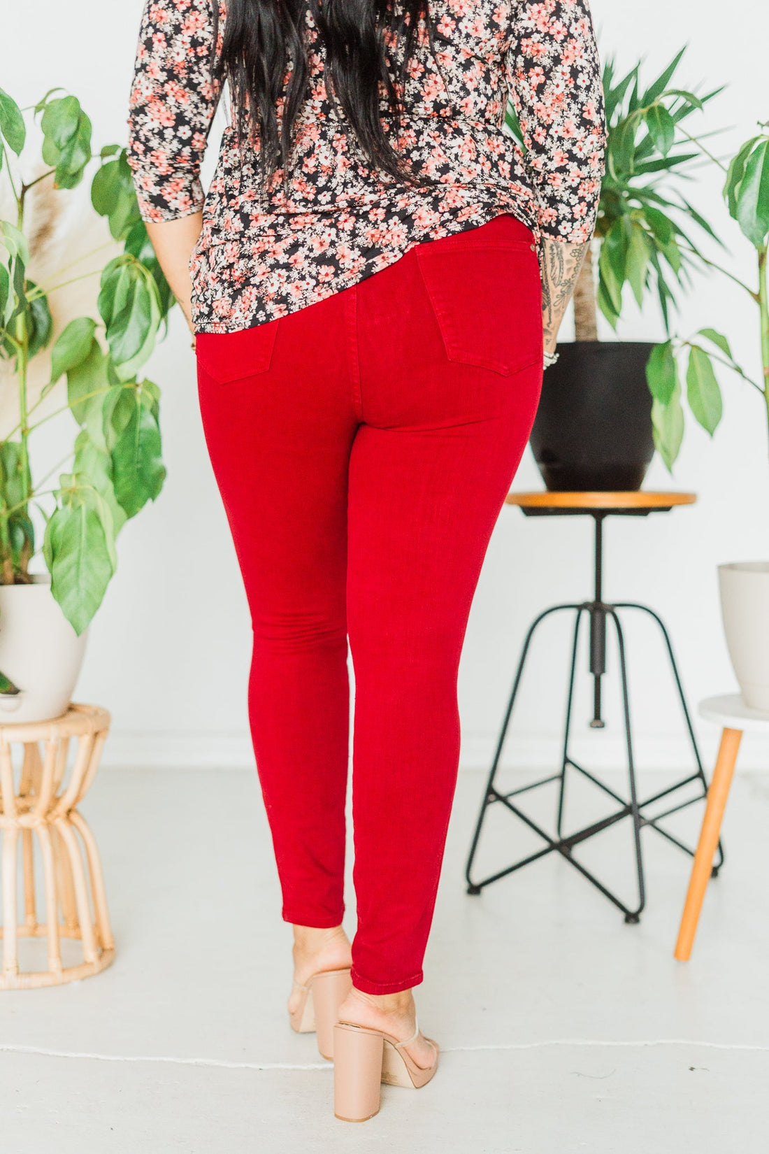 Judy Blue Scarlett Skinny with Tummy Control - Whiskey Skies