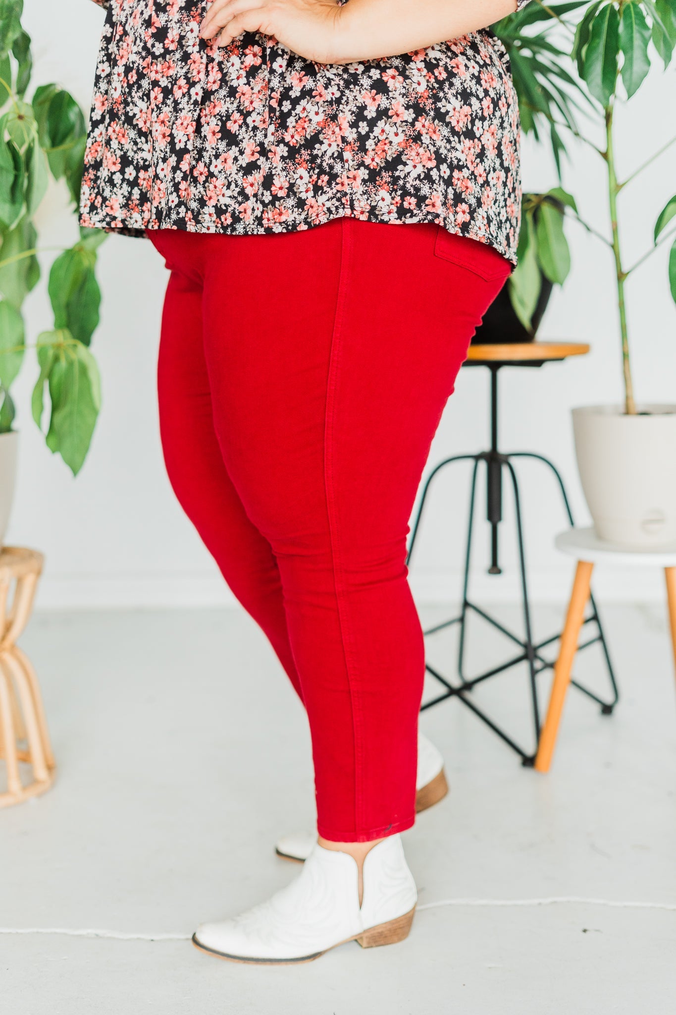 Judy Blue Scarlett Skinny with Tummy Control - Whiskey Skies