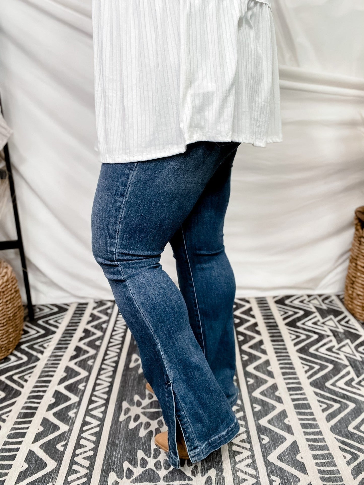 Judy Blue Slim Bootcut with Tummy Control - Whiskey Skies