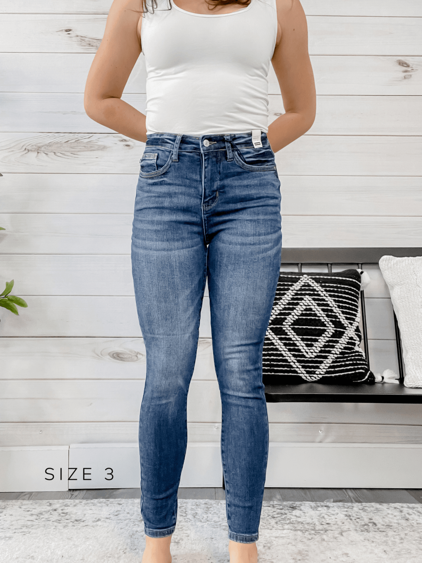Judy Blue Tummy Control Top Skinny - Whiskey Skies