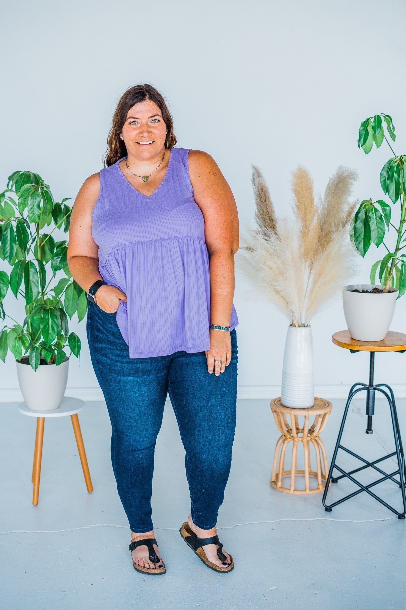 Judy Blue Tummy Control Top Skinny - Whiskey Skies