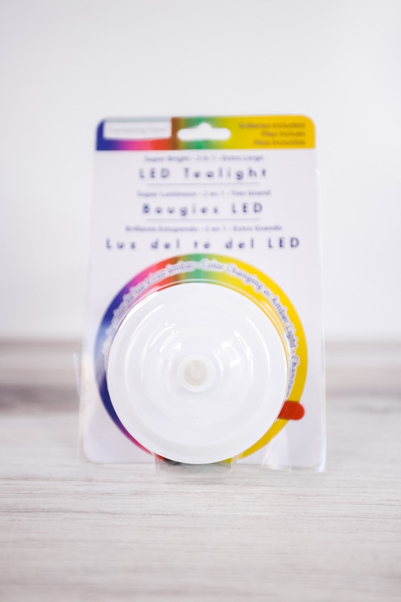 Large Colored LED Tea Light - Whiskey Skies