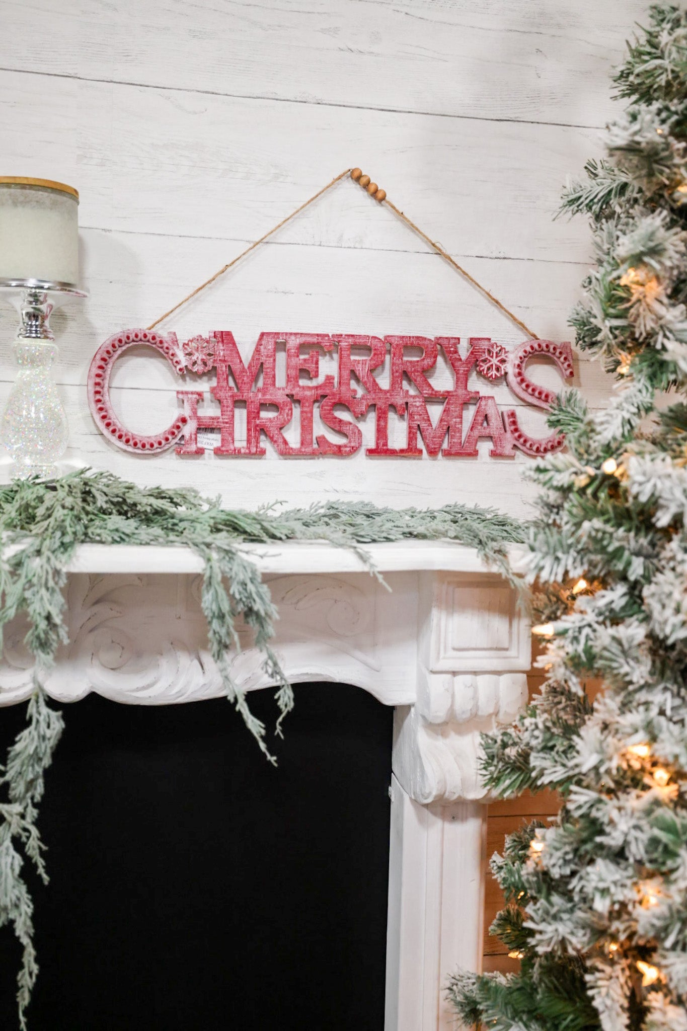 Large Merry Christmas Sign - Whiskey Skies