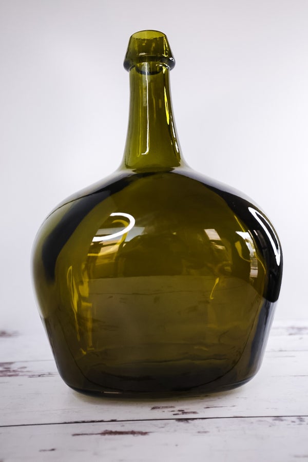 Large Olive Bottle Vase - Whiskey Skies