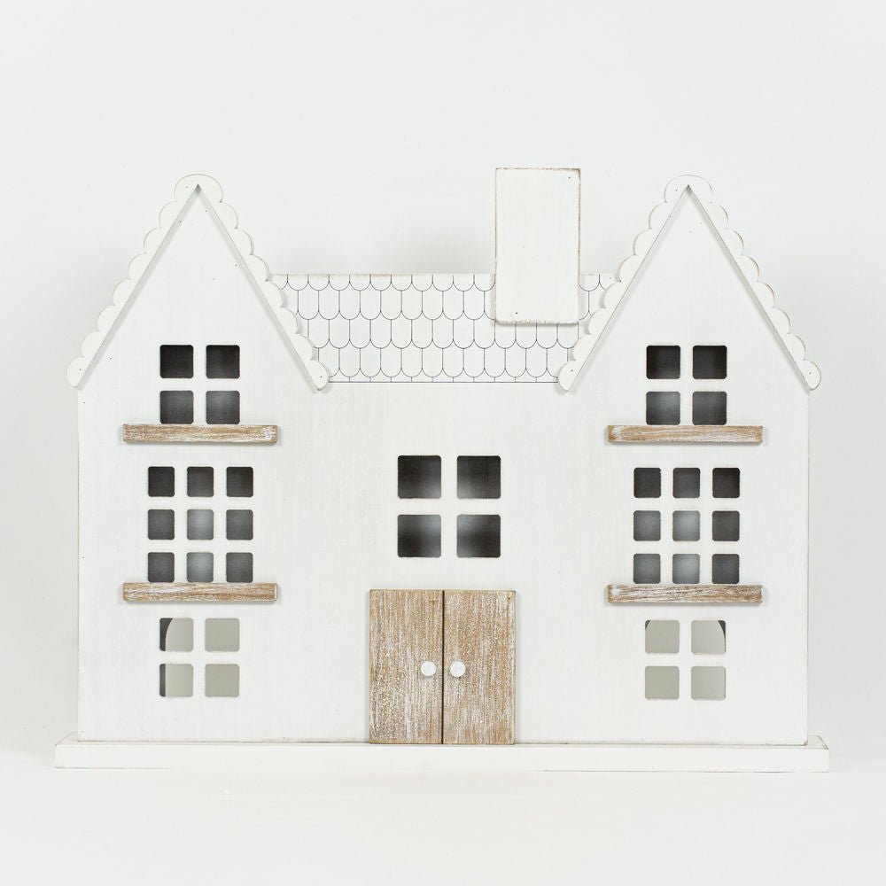 Large Wood Cutout Decorative House - Whiskey Skies