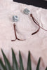 Larimar Stone Earrings - Whiskey Skies - LESLIE CURTIS JEWLERY DESIGNS