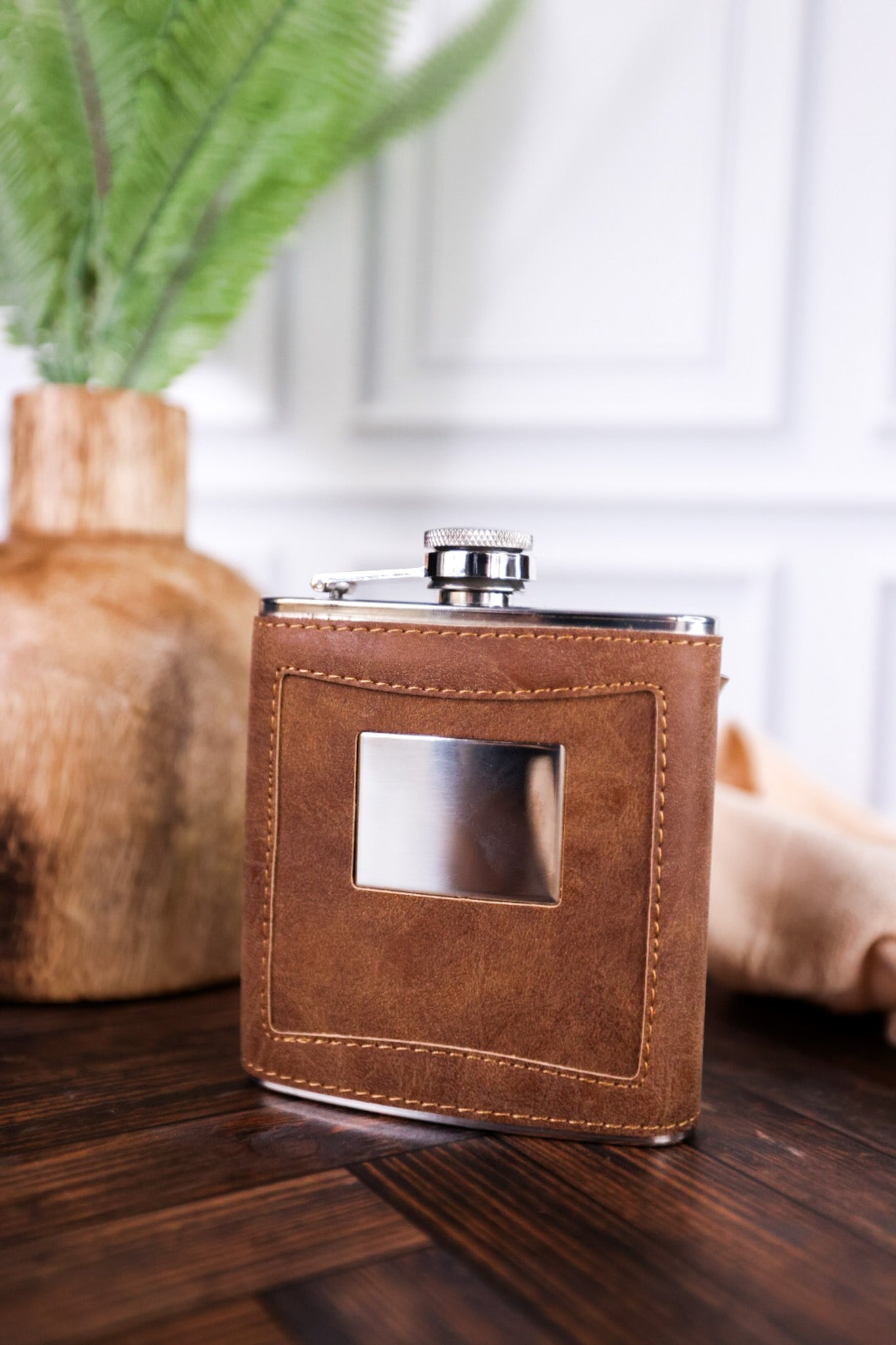 Leather Flasks (3 Styles) Whiskey Skies