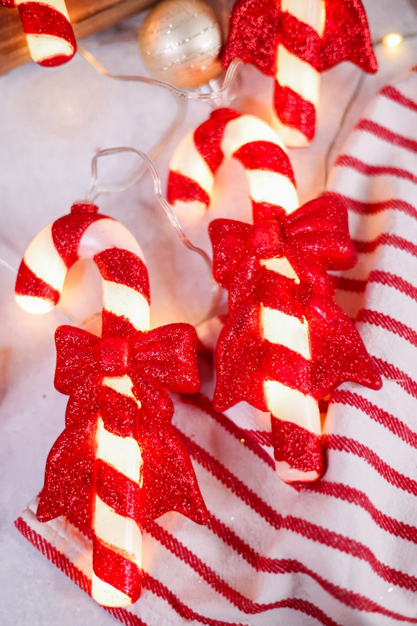 LED Battery Operated 5-Piece Candy Cane light Set - Whiskey Skies