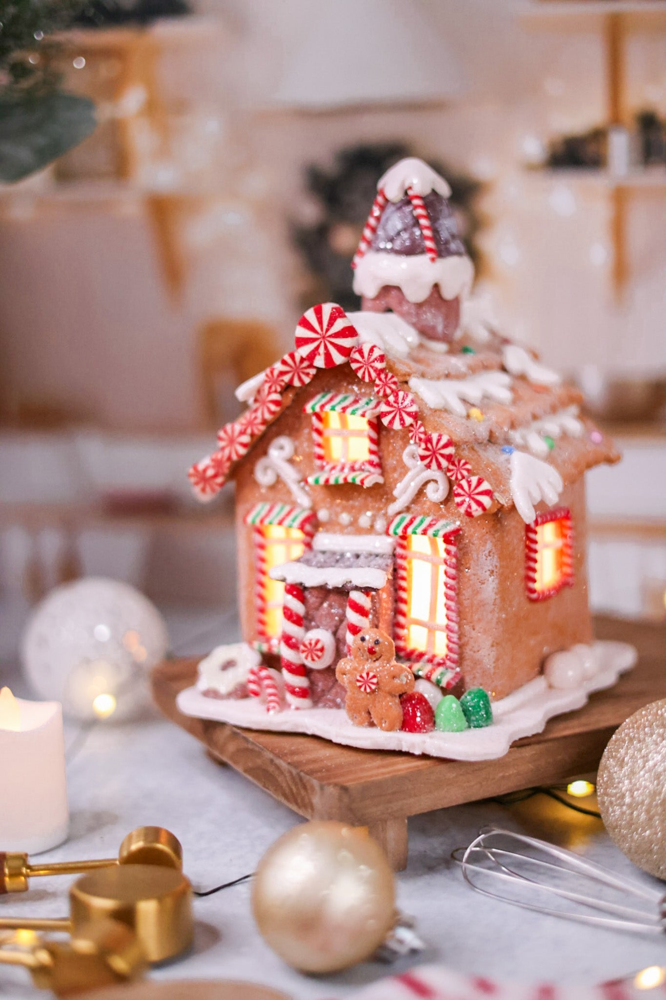LED Christmas Gingerbread Table Top Decor (Three Styles) - Whiskey Skies
