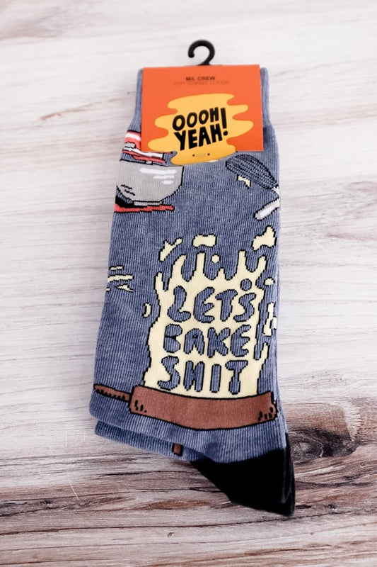 Let's Bake Crew Socks - Whiskey Skies
