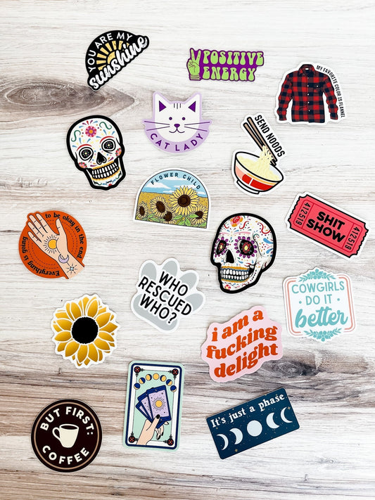 Lifestyle Stickers (17 Styles) *Final Sale* - Whiskey Skies