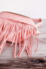 Light Pink Removable Fringe Fanny Pack - Whiskey Skies