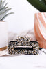Lola Confetti Beaded Hair Claw Clip Black and White - Whiskey Skies - INK+ALLOY