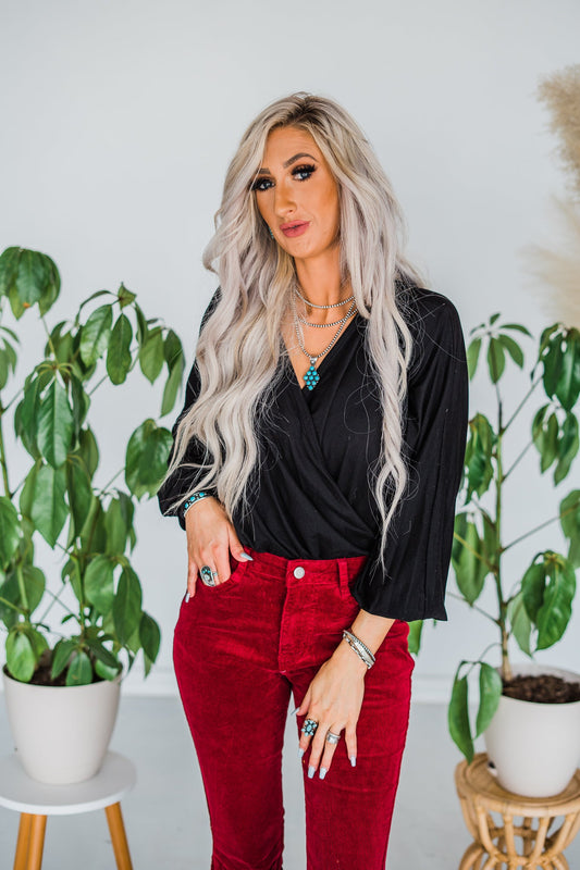 Long Sleeve Bodysuit - Whiskey Skies
