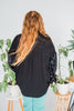 Long Sleeve Sequin Button Up Shirt - Whiskey Skies