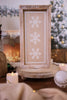 Long Snowflake/Holly Double Sided Wood Sign - Whiskey Skies