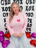 Love Is In The Air Pink Heart Sweater - Whiskey Skies