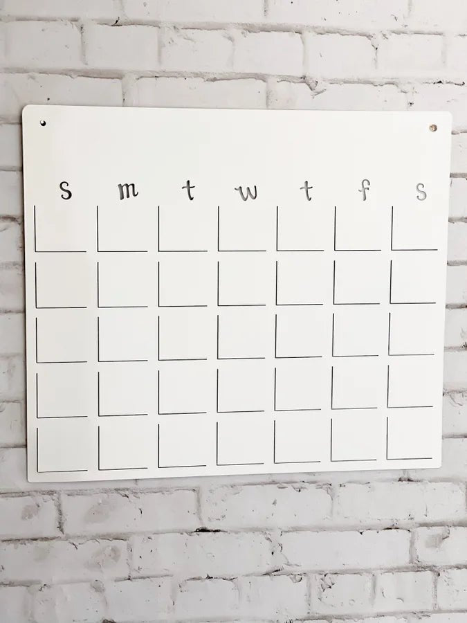 Magnetic & Dry Erase Organization Calendar - Whiskey Skies