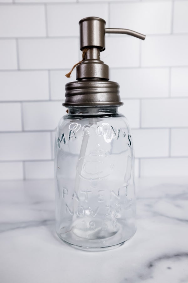 Mason Jar Soap Dispenser - Whiskey Skies