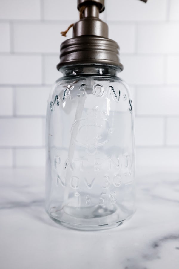 Mason Jar Soap Dispenser - Whiskey Skies