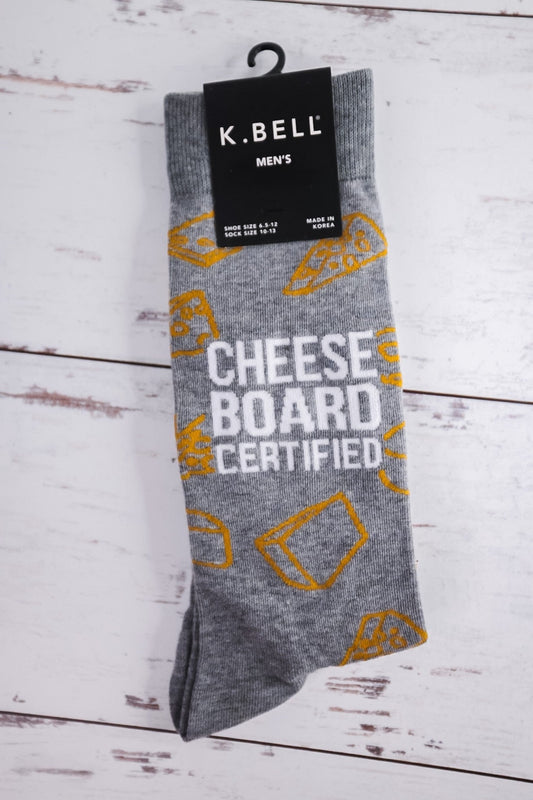 Men's Cheese Board Socks - Whiskey Skies