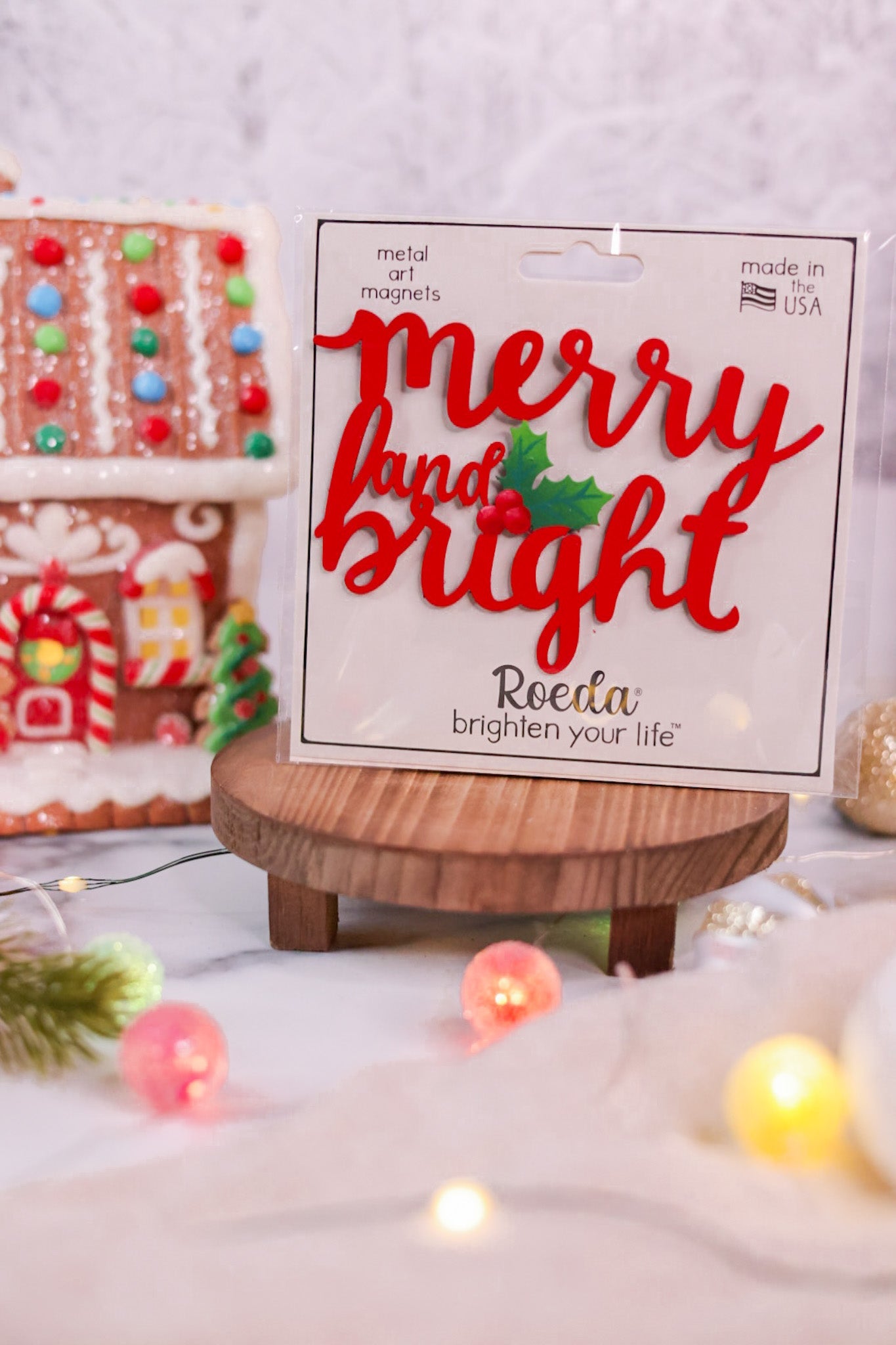 "Merry & Bright" Magnet - Whiskey Skies