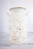 Metal Honeybee Milk Jug Vase (2 Colors)
