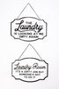 Metal Laundry Room Sign (2 Styles) - Whiskey Skies