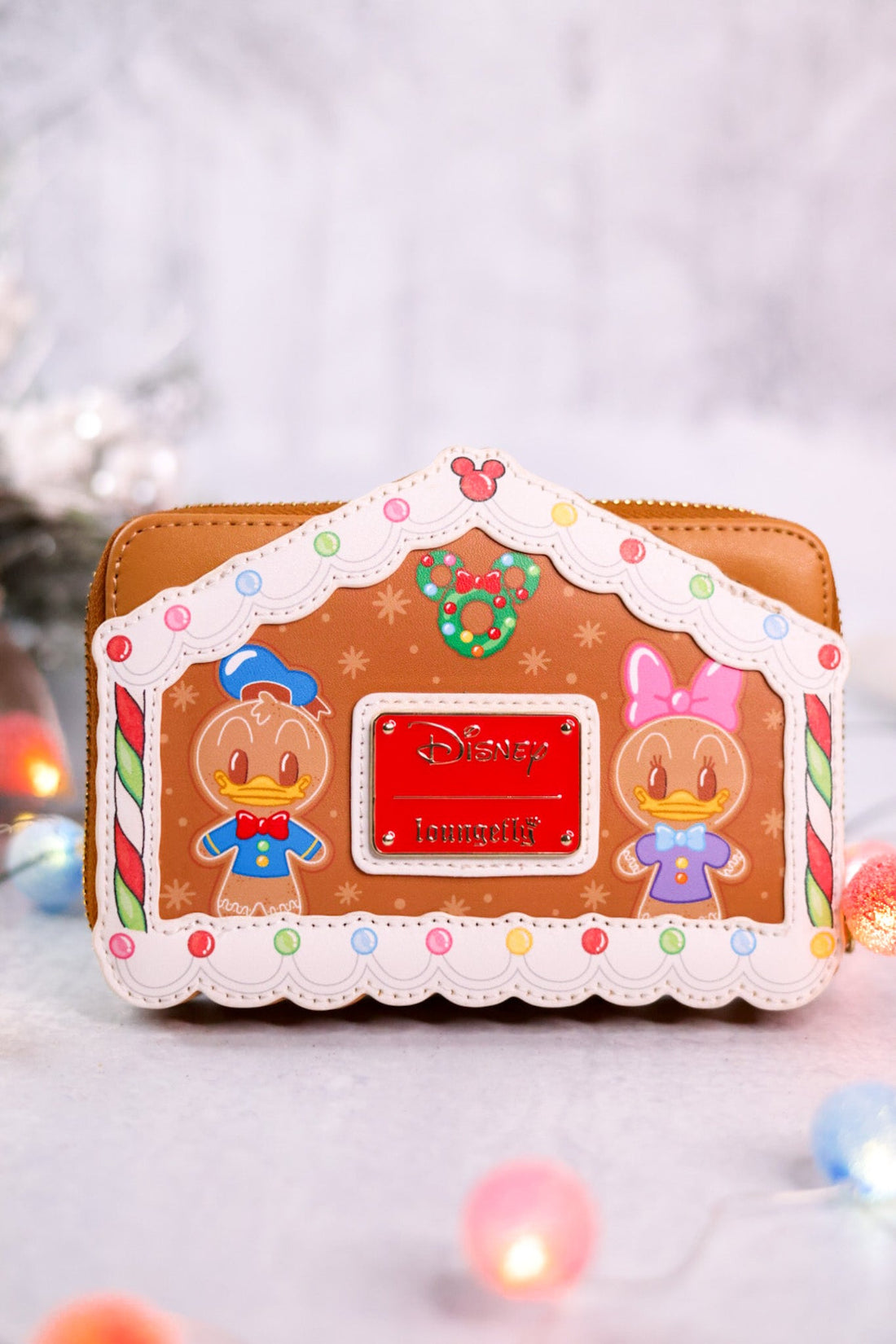 Mickey & Friends Gingerbread House Zip Around Wallet - Whiskey Skies