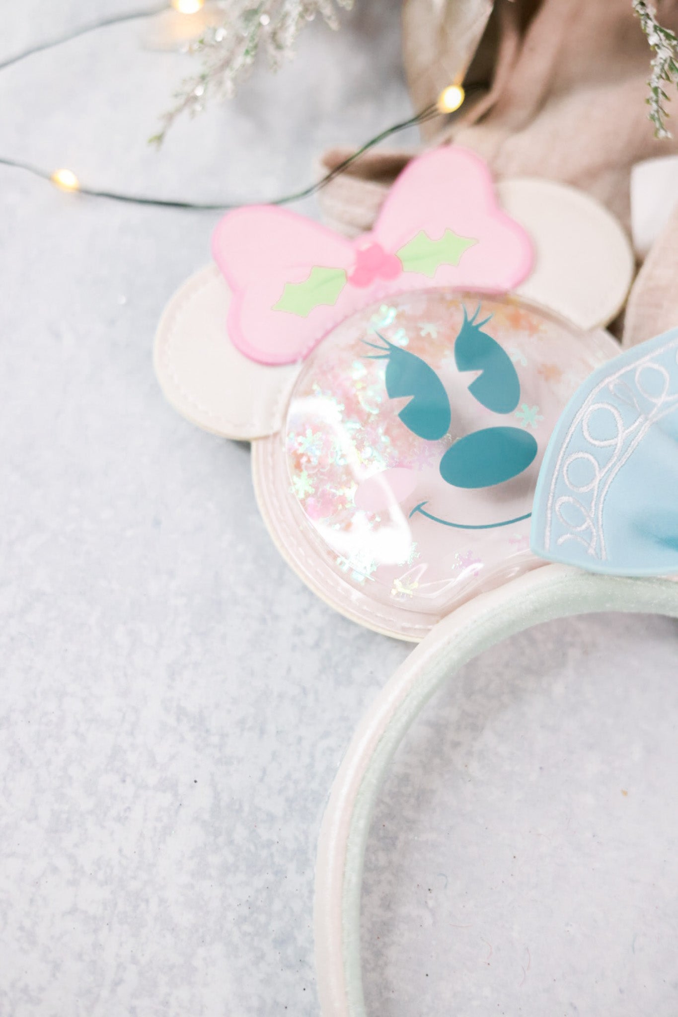 Mickey & Minnie Pastel Snowman Ear Headband - Whiskey Skies