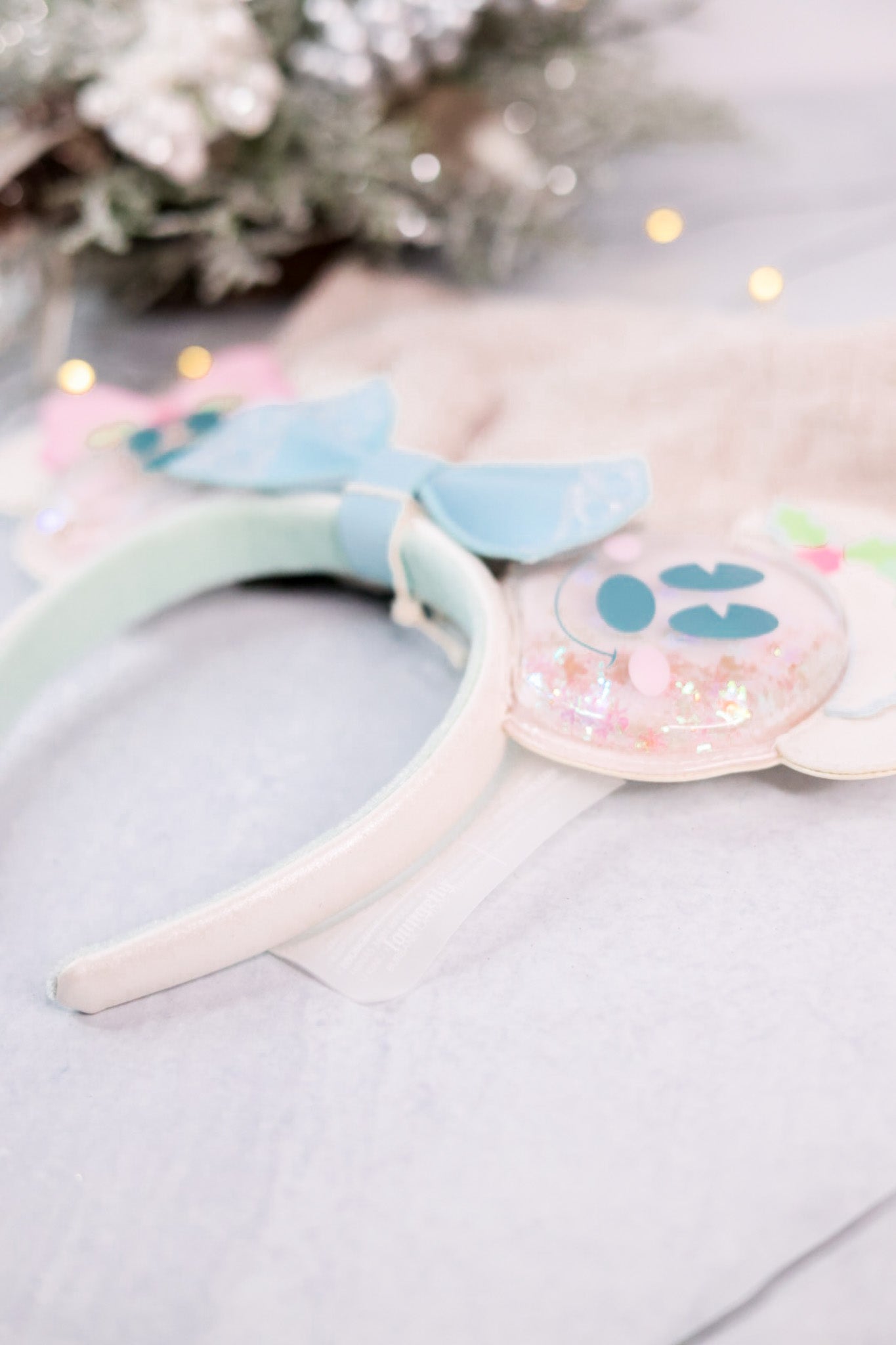 Mickey & Minnie Pastel Snowman Ear Headband - Whiskey Skies