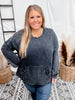 Mineral Wash Pullover Cozy Pullover - Whiskey Skies