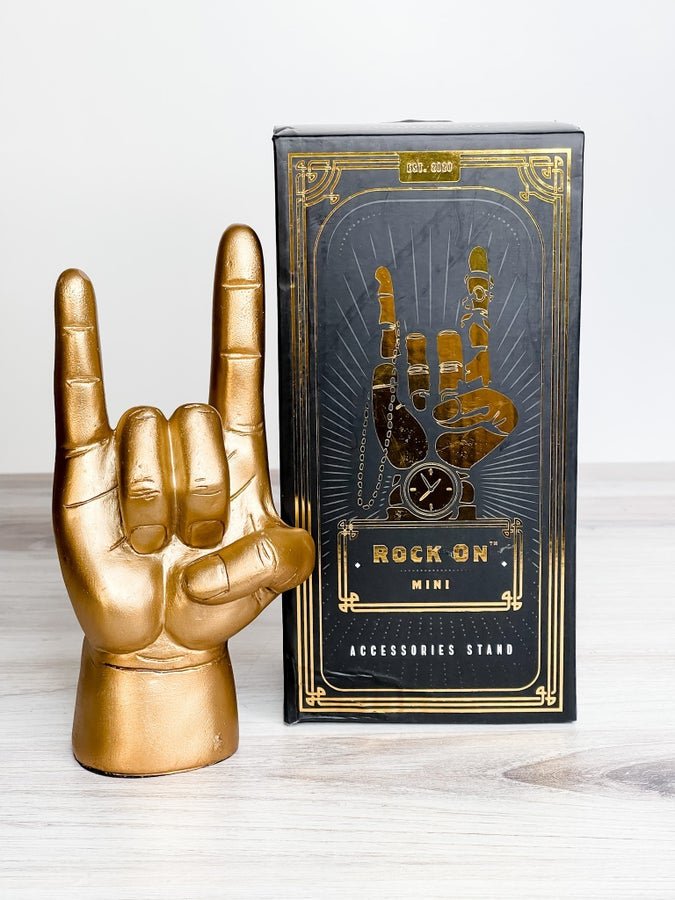 Mini Gold Rock On Accessories Stand - Whiskey Skies