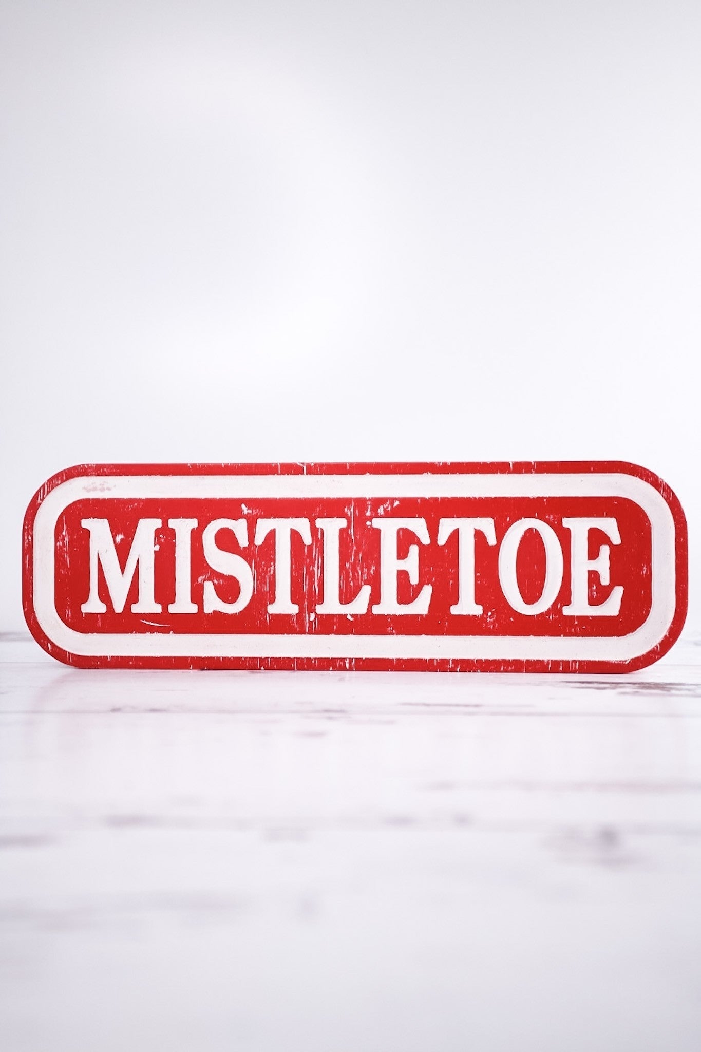 Mistletoe Block Sign - Whiskey Skies