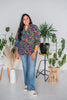 Multi Colored Animal Print Top - Whiskey Skies
