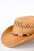 Natural Montgomery Straw Cowboy Hat - Whiskey Skies