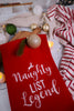 Naughty List Legend Waffle Weave Kitchen Towels - Whiskey Skies