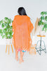 Neon Orange Crochet Hoodie Cover Up - Whiskey Skies