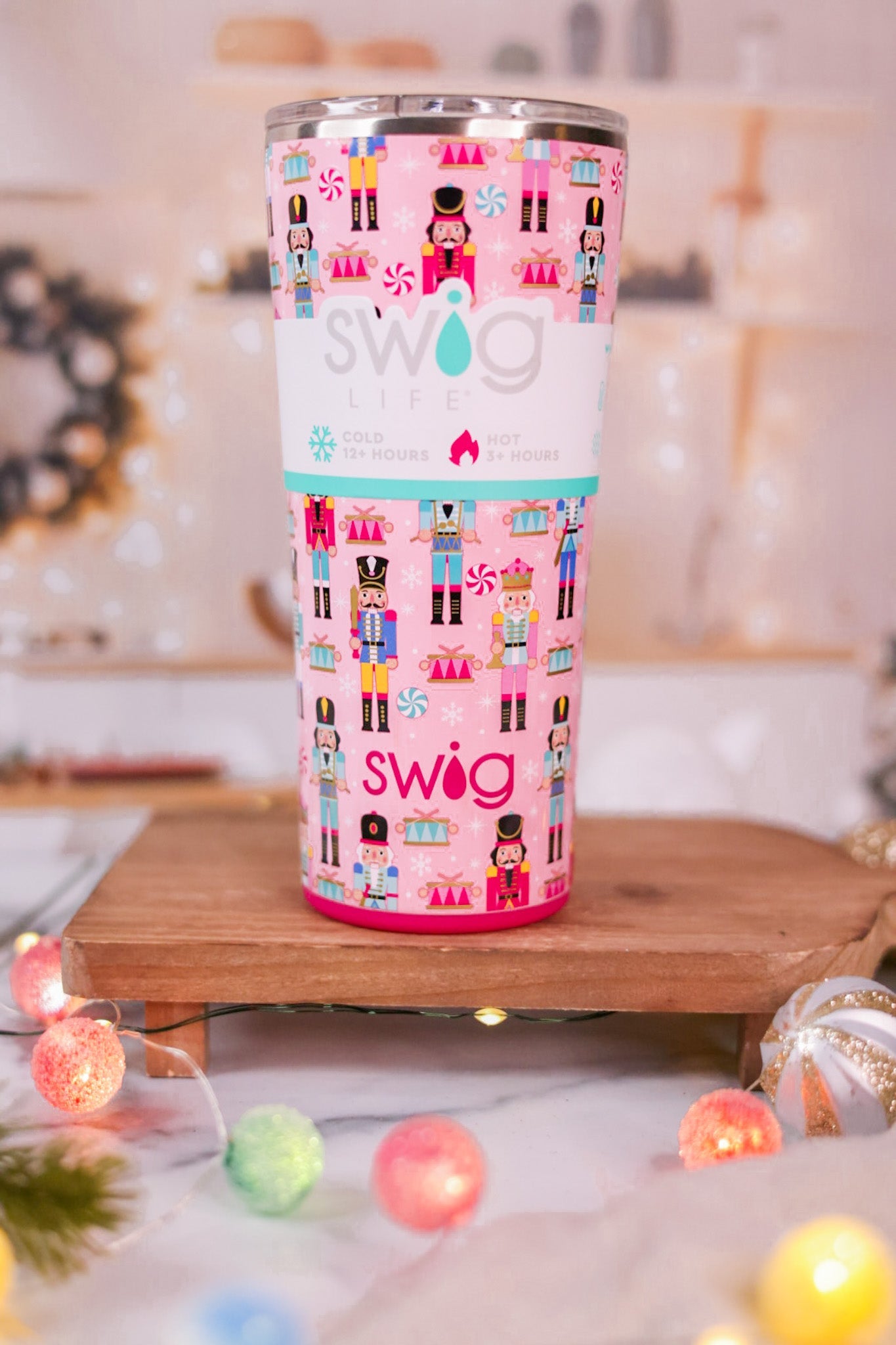 New NUTCRACKER SWIG Tumbler 22 oz SOLD OUT Pink Holiday Travel Cup